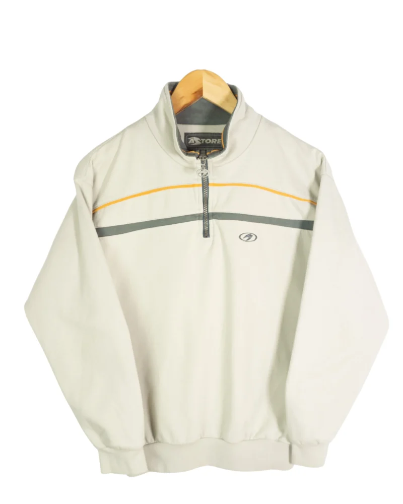Sudadera 1/4 zip Astore vintage 00s beige XS