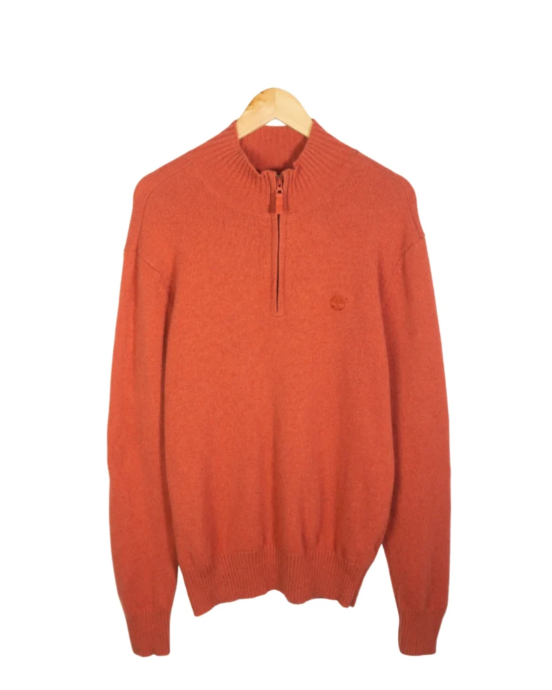 Jersey de lana 1/4 zip Timberland naranja L
