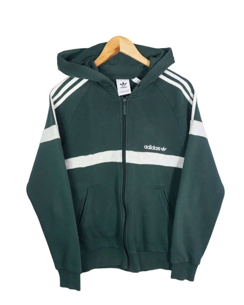 Sudadera con cremallera Adidas negra S