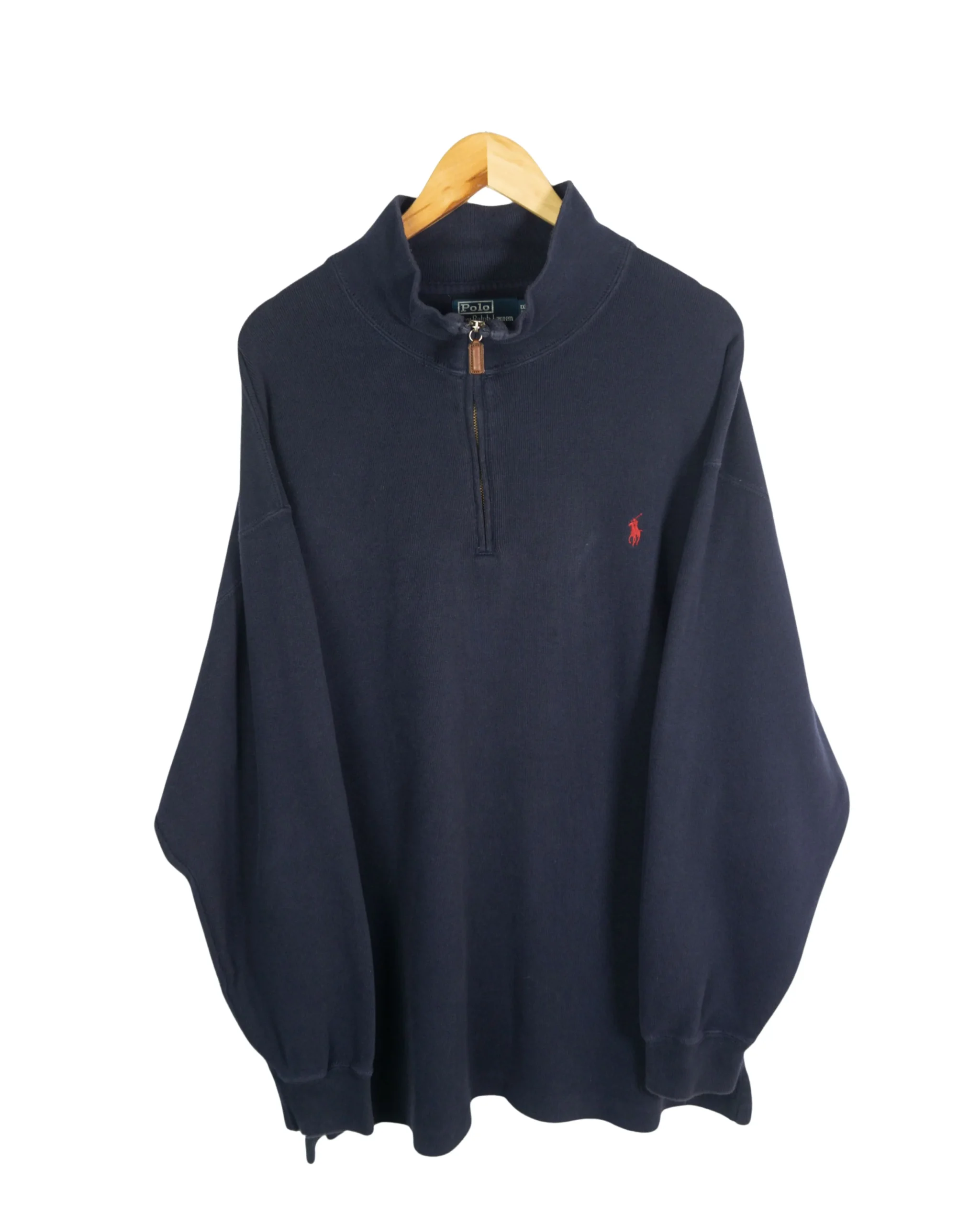 Jersey 1/4 zip Ralph Lauren vintage 00s XXL - Lacaie Vintage Jersey 1/4 zip Ralph Lauren vintage 00s XXL