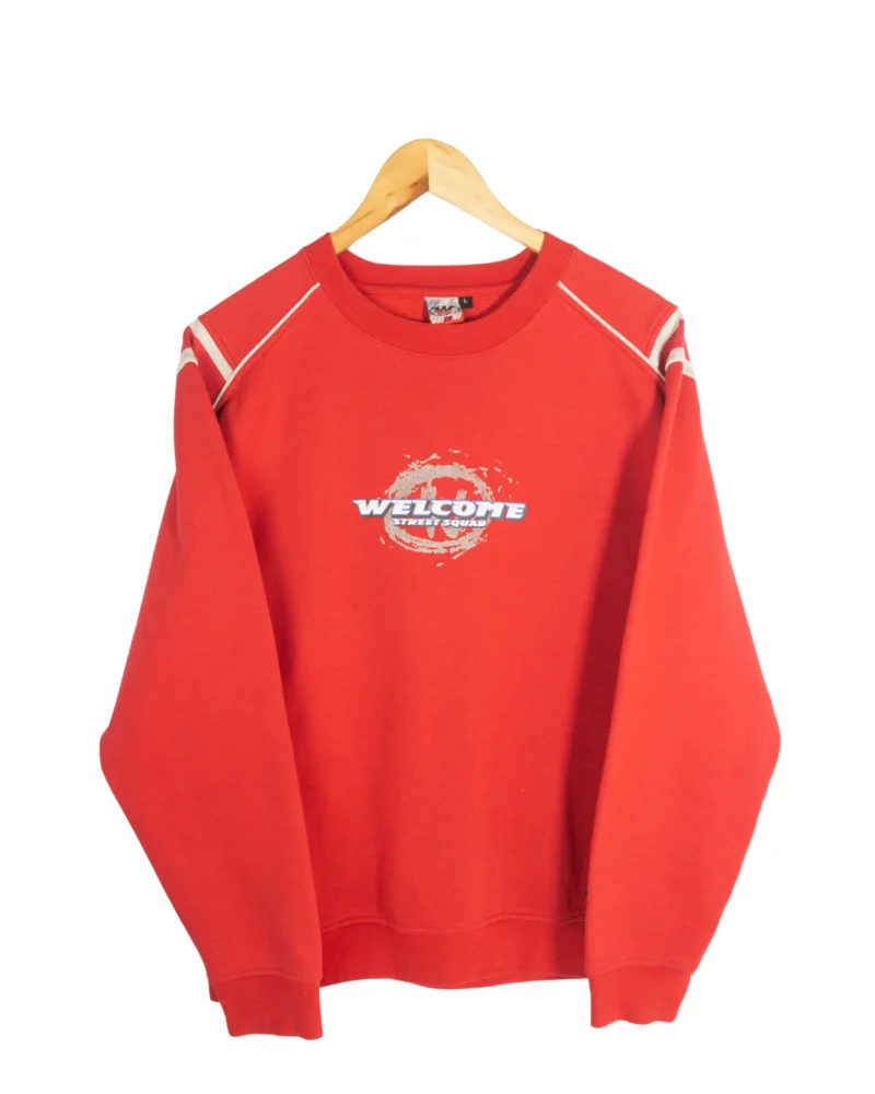 Sudadera print Y2K roja M