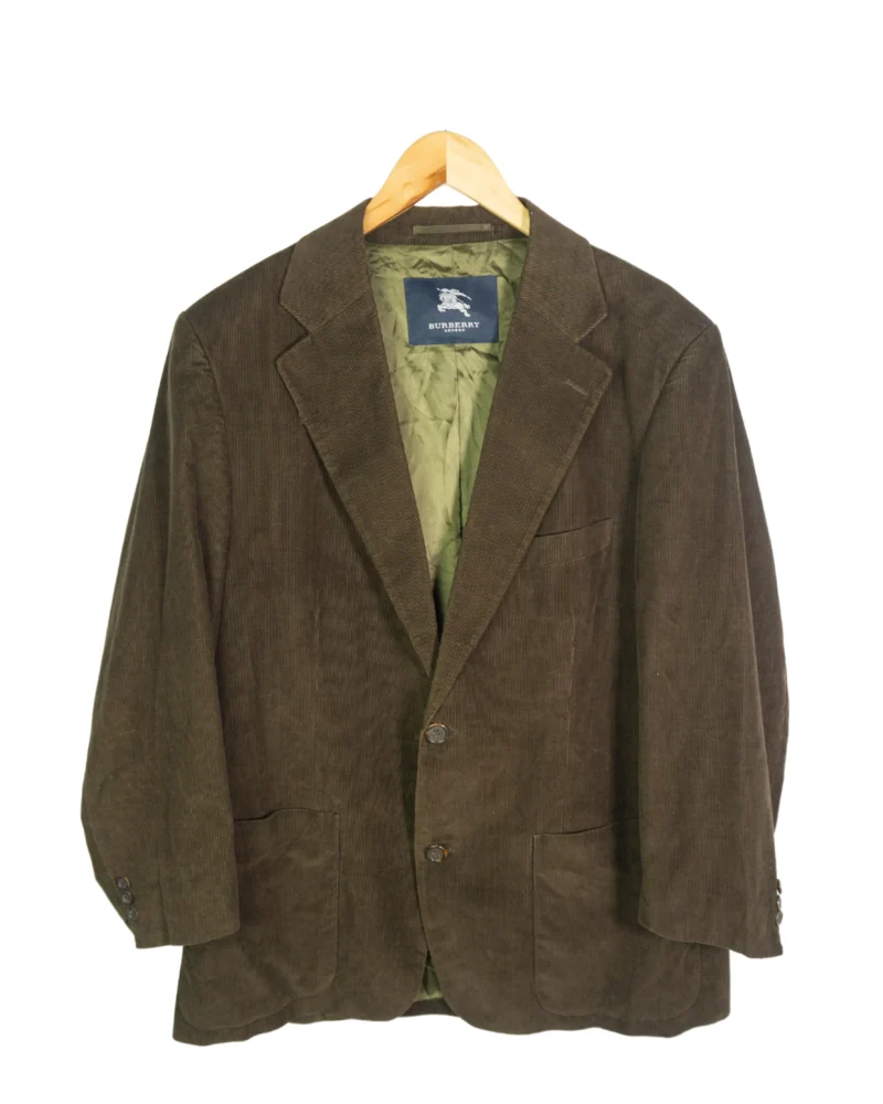 Chaqueta blazer de pana Burberrys vintage 90s marrón L