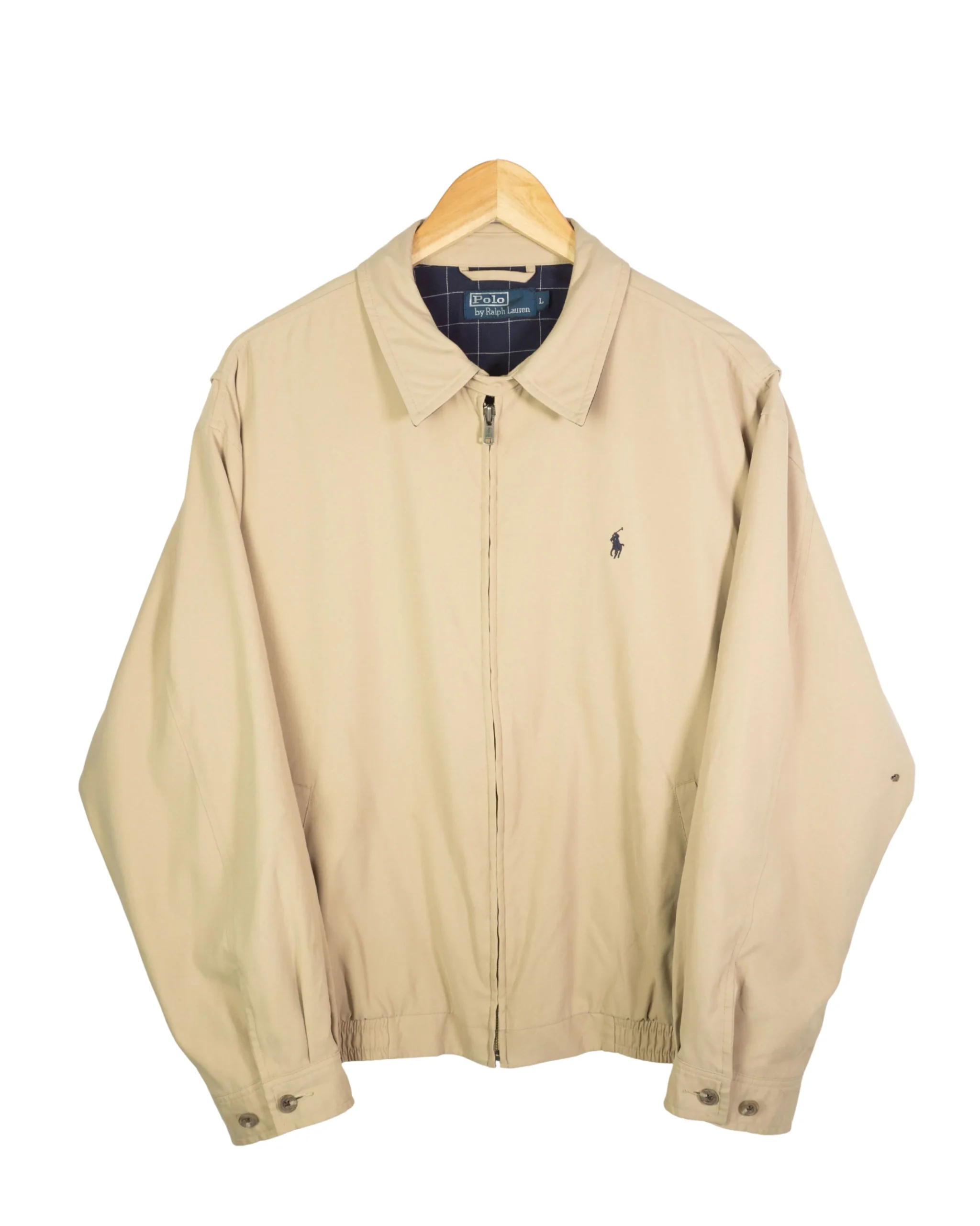 Chaqueta harrington Ralph Lauren vintage 00s beige L - Lacaie Vintage Chaqueta harrington Ralph Lauren vintage 00s beige L
