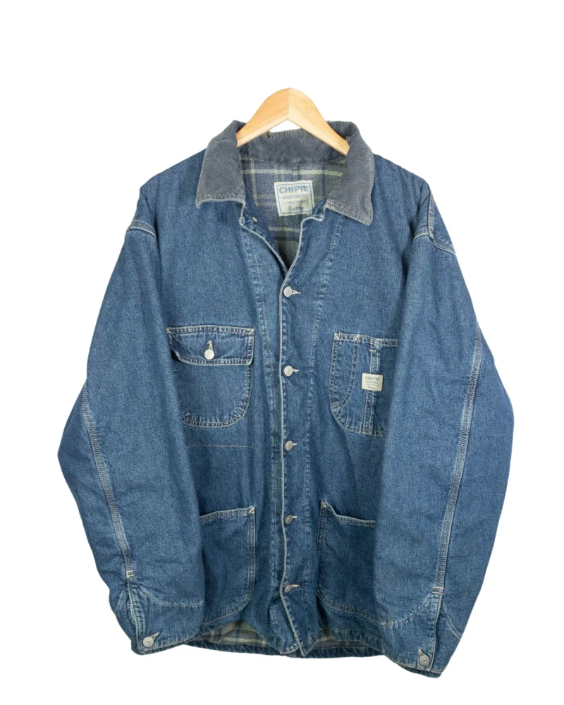 Chaqueta vaquera larga Chipie vintage 90s L