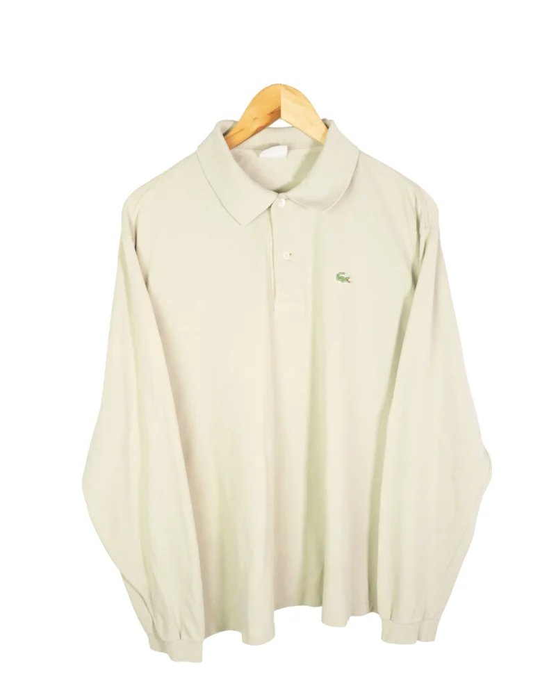 Polo manga larga Lacoste vintage 00s beige M