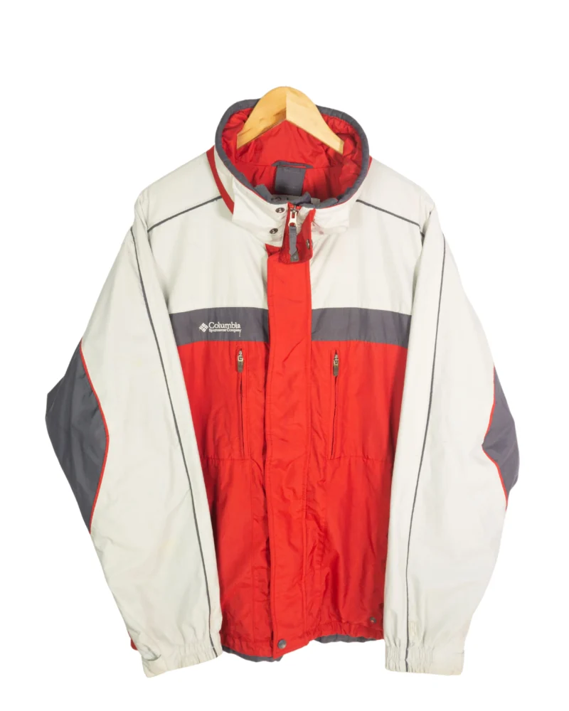 Chaqueta Columbia vintage 00s gris/rojo L