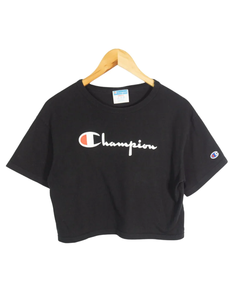 Camiseta crop Champion negra S