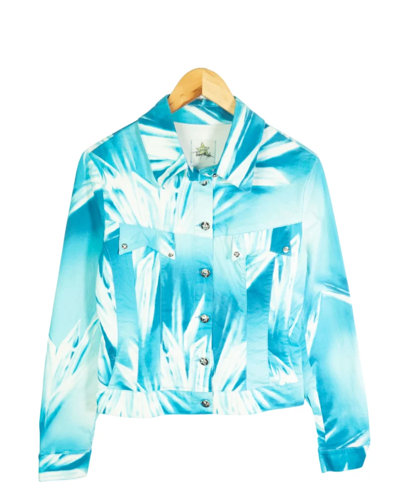 Chaqueta Thierry Mugler azul/blanco 44