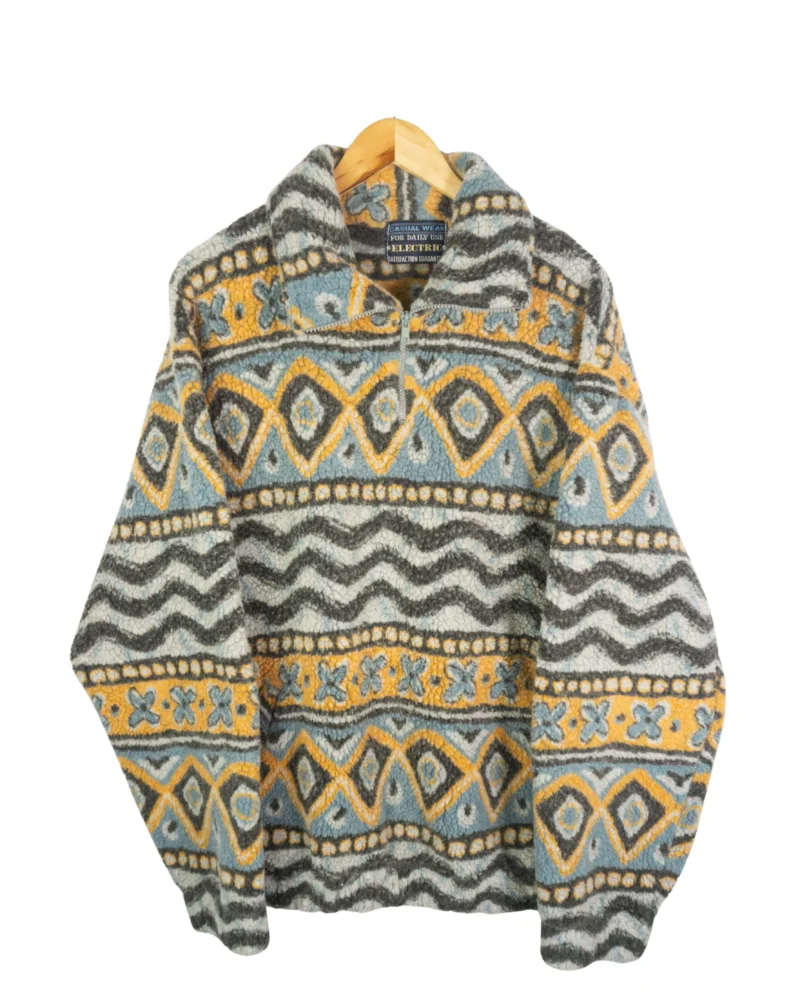 Forro polar étnico vintage 90s L