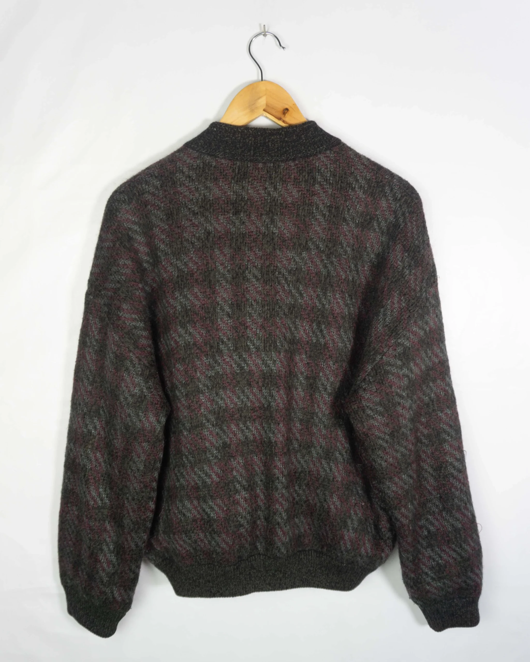 Cárdigan vintage 90s de cuadros S - Lacaie Vintage Cárdigan vintage 90s de cuadros S - Imagen 3