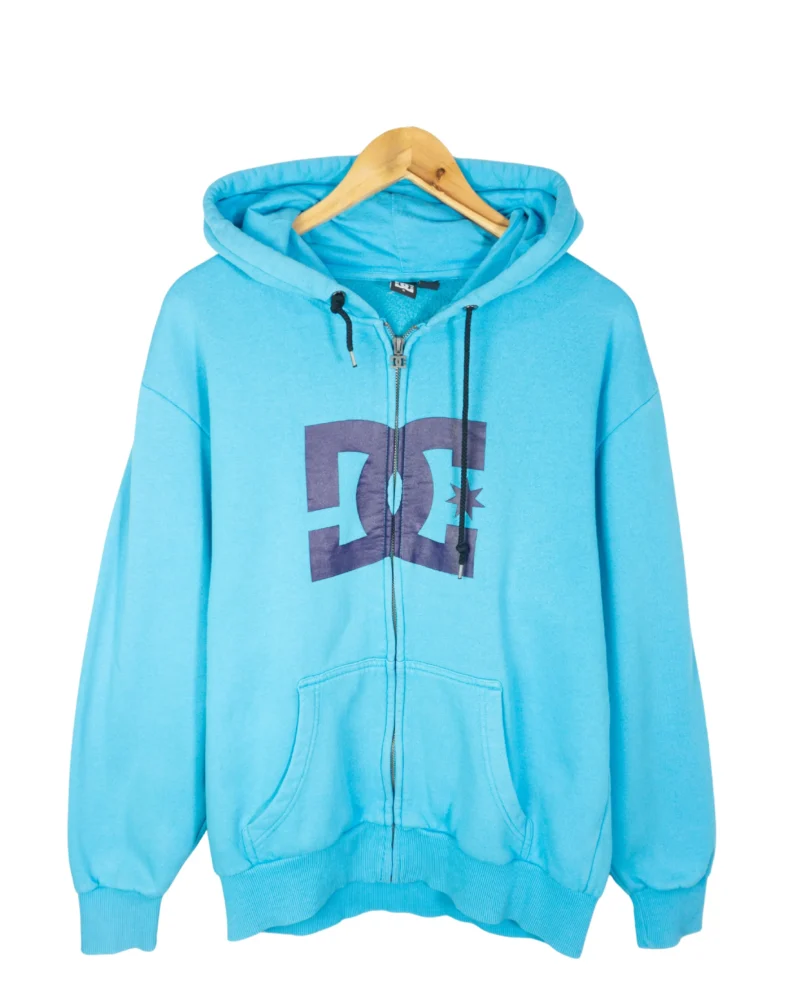 Sudadera con cremallera DC azul claro S