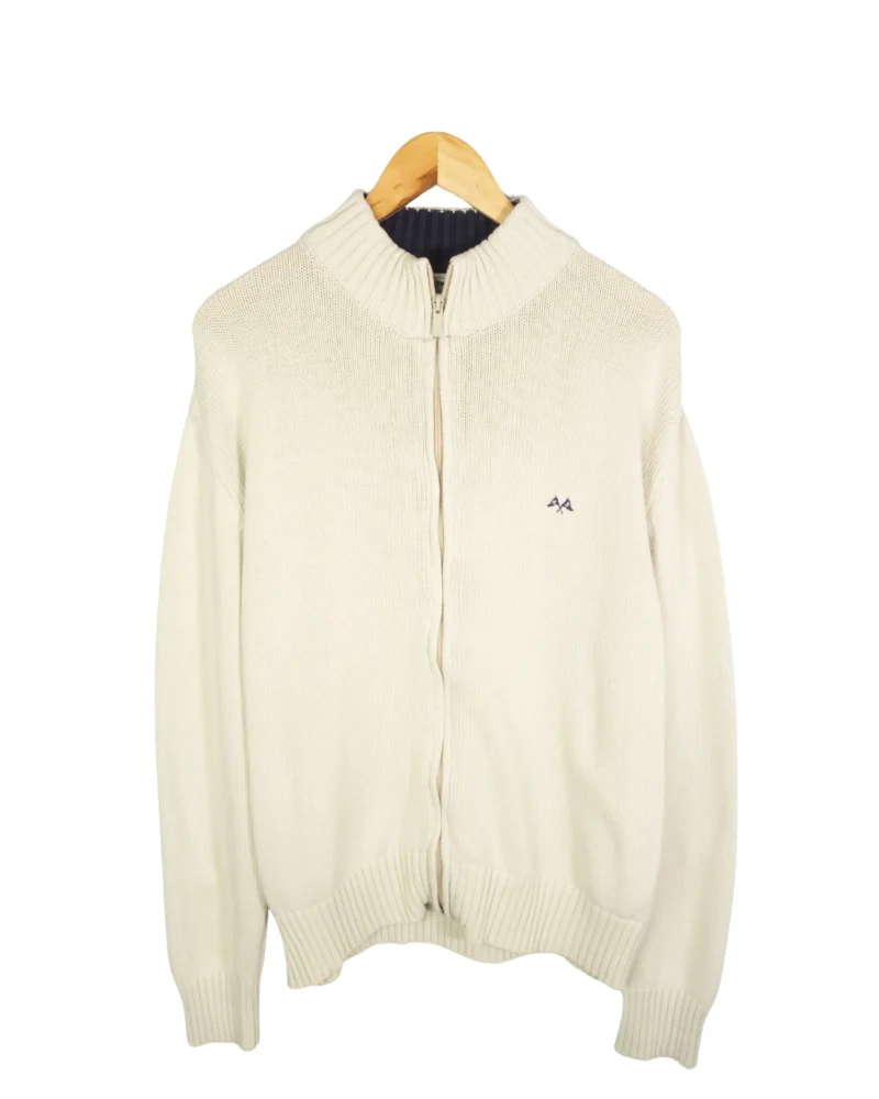 Jersey con cremallera Thomas Burberrys vintage 00s beige L