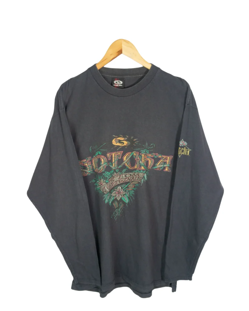 Camiseta manga larga Gotcha Y2K gris XL