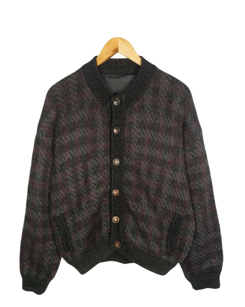 Cárdigan vintage 90s de cuadros S