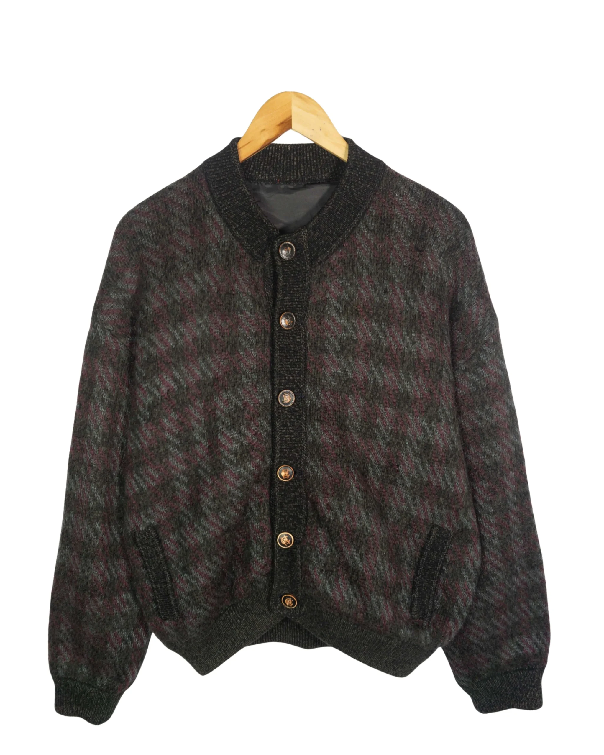 Cárdigan vintage 90s de cuadros S - Lacaie Vintage Cárdigan vintage 90s de cuadros S