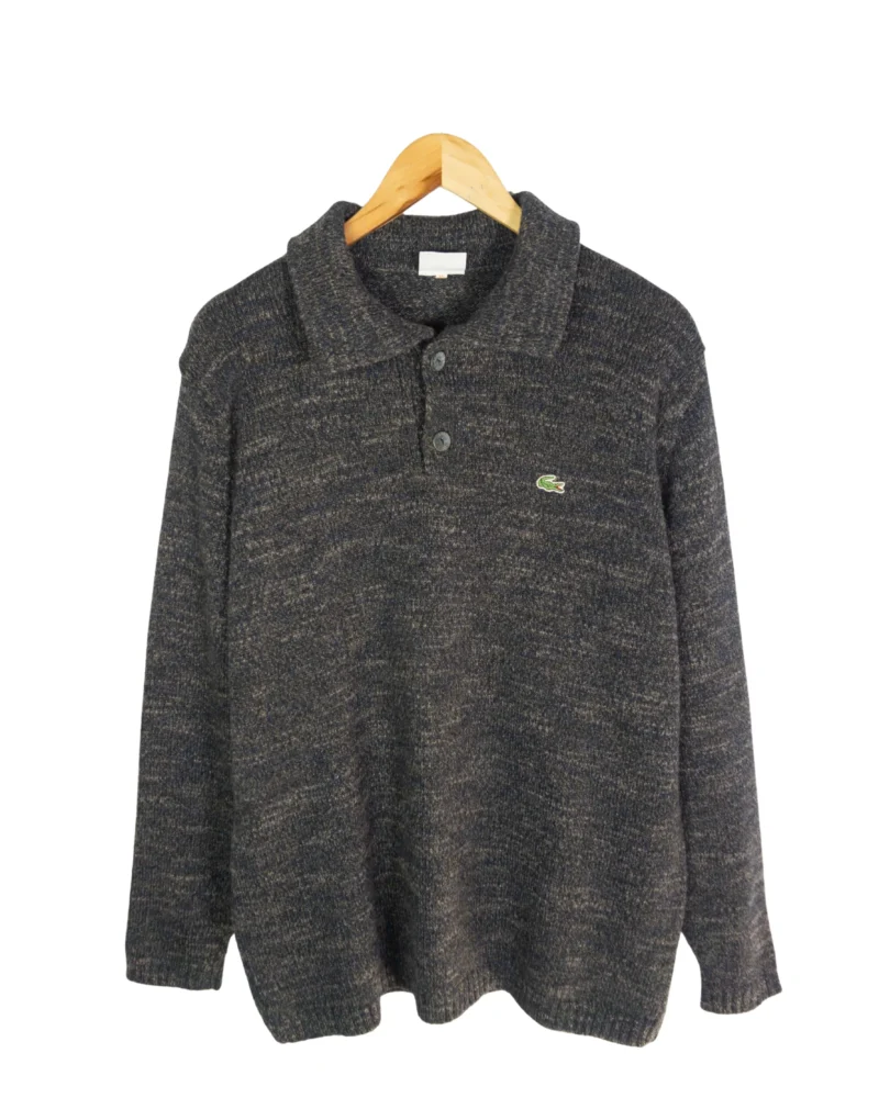 Jersey con botones Lacoste vintage 00s L
