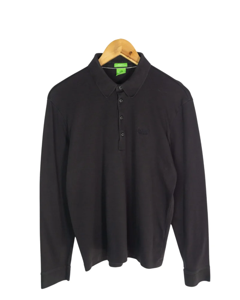 Polo manga larga Hugo Boss negro S