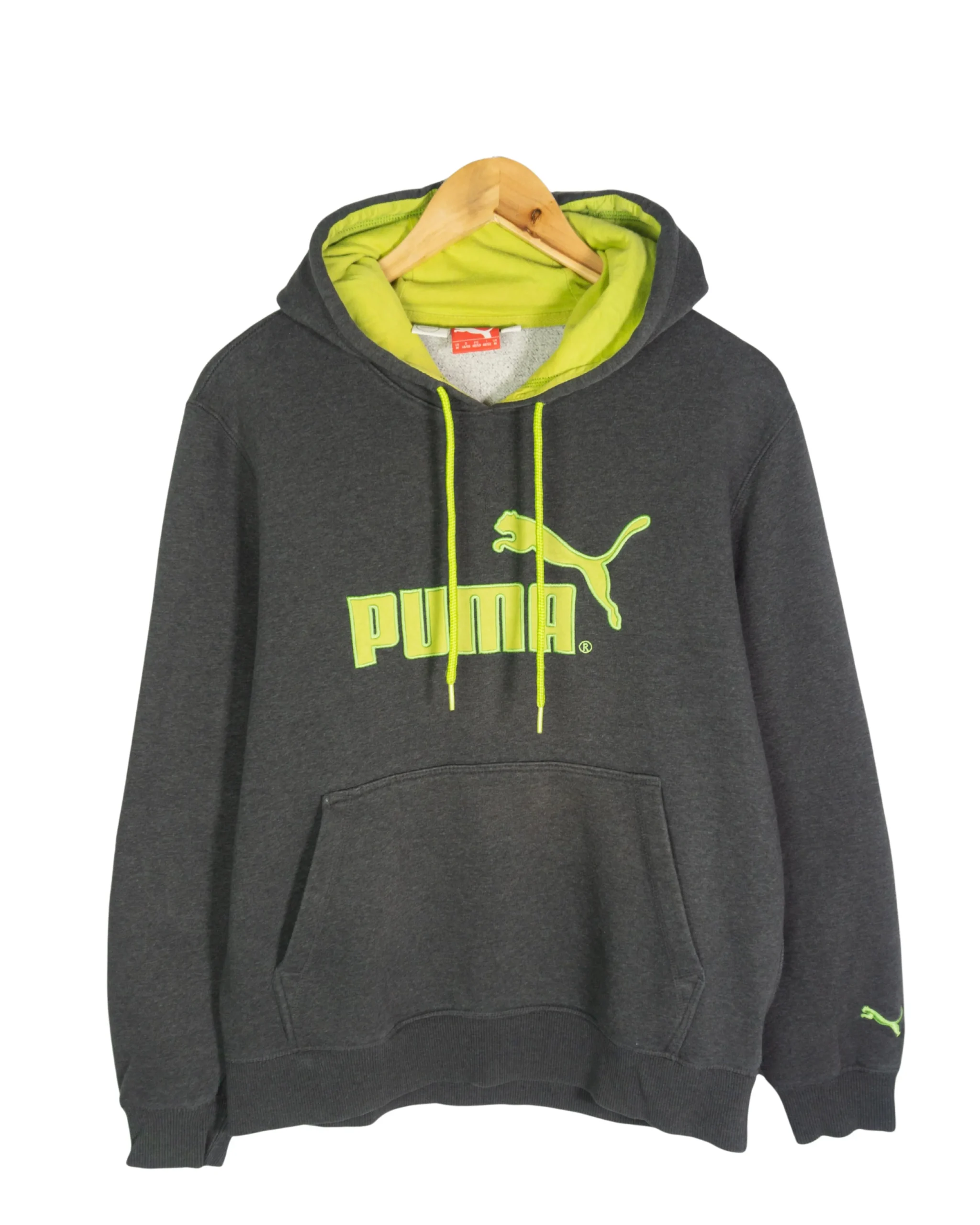 Sudadera Puma gris/verde M - Lacaie Vintage Sudadera Puma gris/verde M