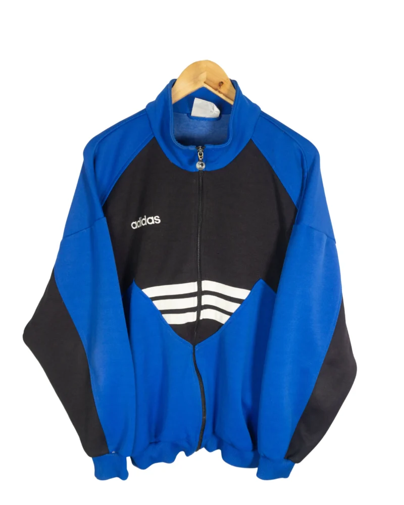 Chaqueta deportiva Adidas vintage 90s negro/azul M