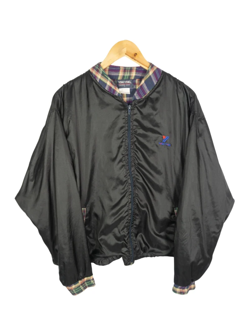 Chaqueta deportiva vintage 90s negra S