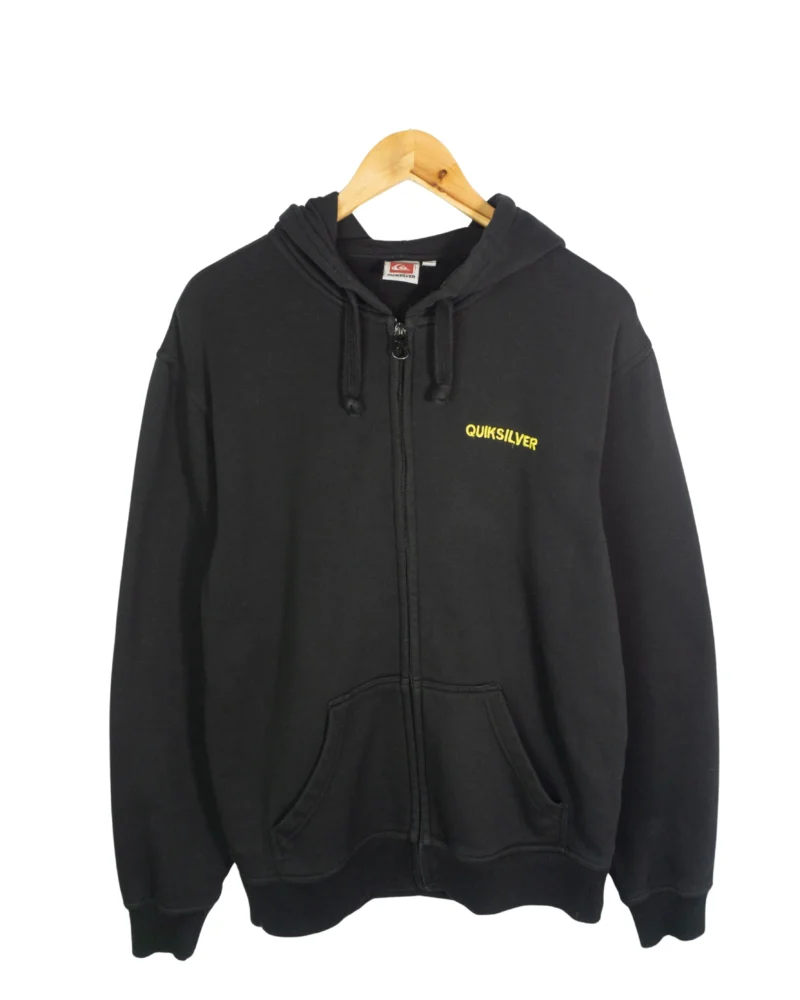 Sudadera con cremallera Quiksilver vintage 00s negro M