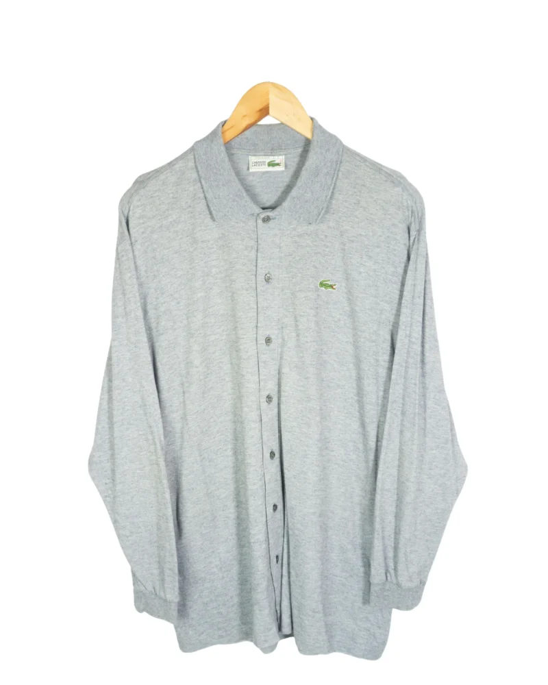 Camisa Lacoste vintage 90s gris L