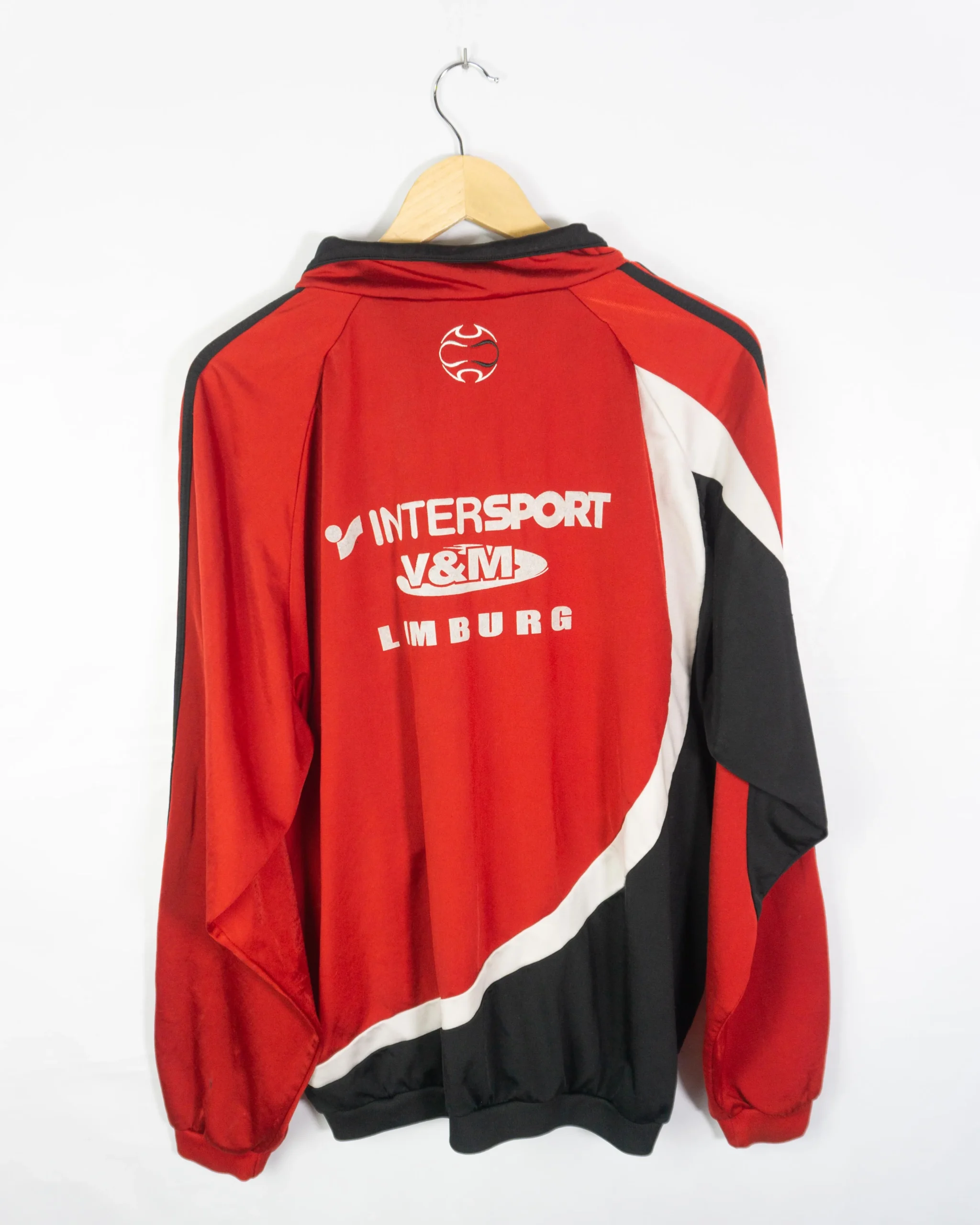 Chaqueta deportiva Adidas vintage rojo/negro L - Lacaie Vintage Chaqueta deportiva Adidas vintage rojo/negro L - Imagen 4