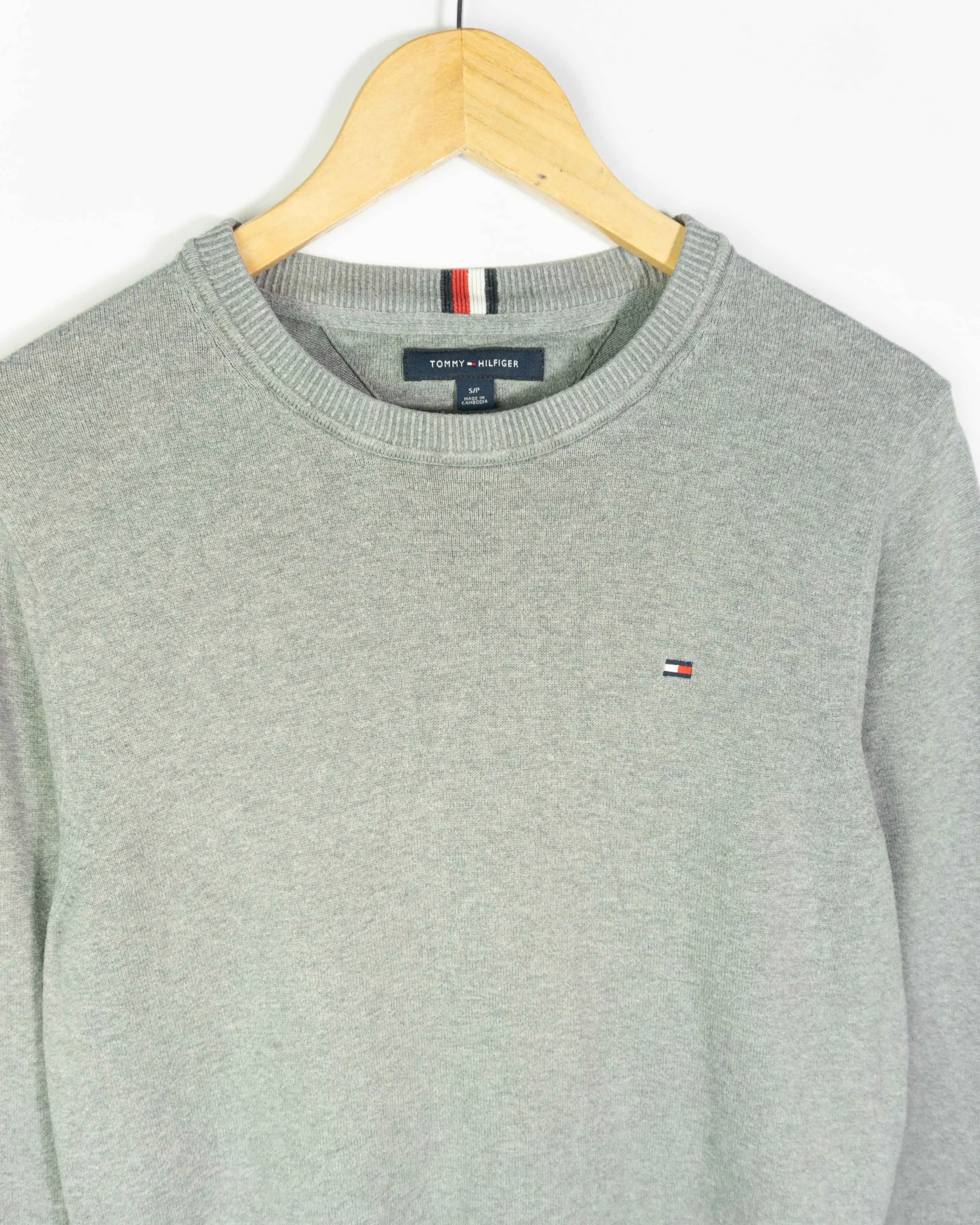 Jersey Tommy Hilfiger gris S - Lacaie Vintage Jersey Tommy Hilfiger gris S - Imagen 2