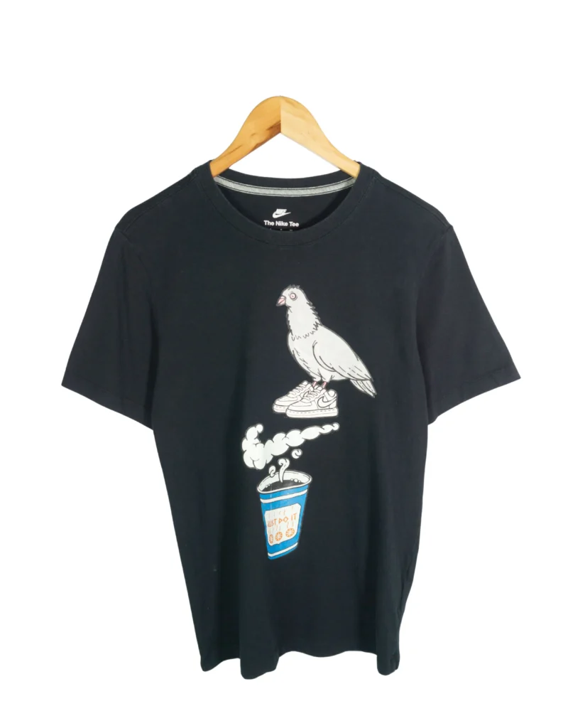 Camiseta negra Nike print S