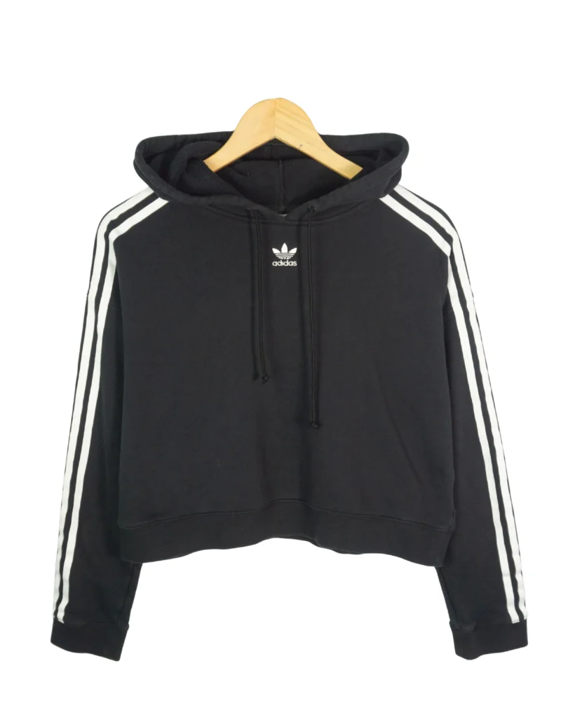 Sudadera crop Adidas negra S