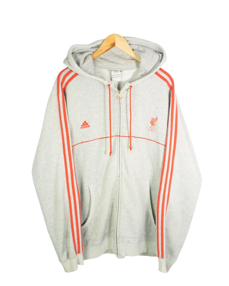 Sudadera con cremallera Adidas liverpool gris XXL