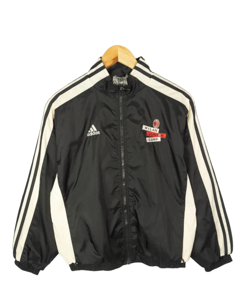 Chaqueta Adidas vintage 00s Ac Milan junior camp negra XS