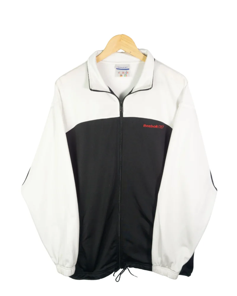 Chaqueta deportiva Reebok vintage 00s negro/blanco XXL
