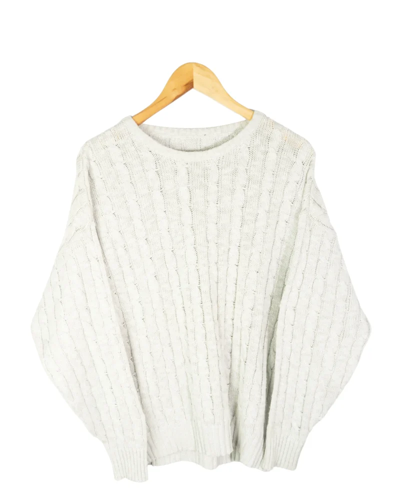 Jersey textura vintage 90s beige S