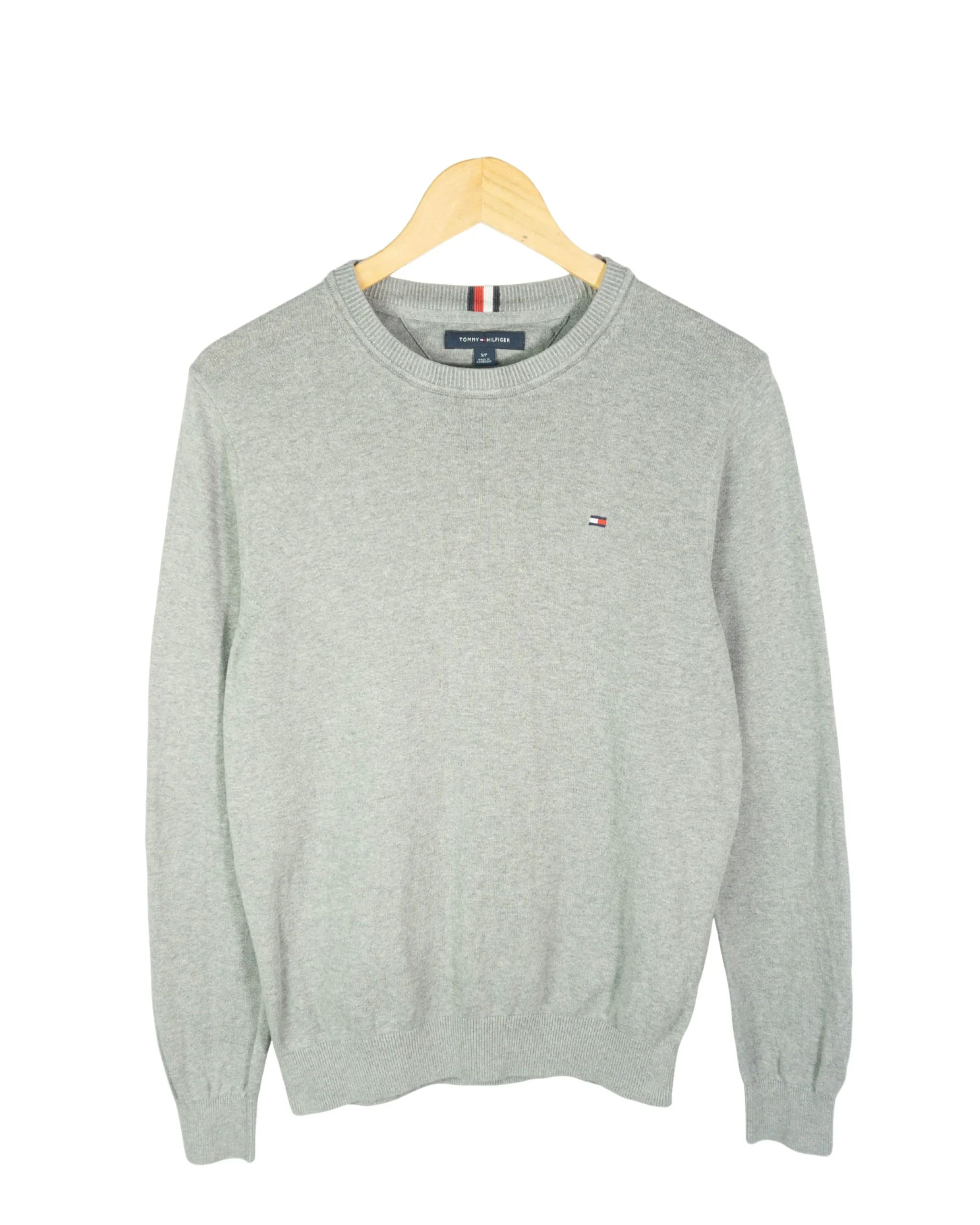 Jersey Tommy Hilfiger gris S - Lacaie Vintage Jersey Tommy Hilfiger gris S