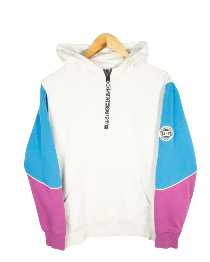 Sudadera 1/4 zip Dc Skate blanco/azul S
