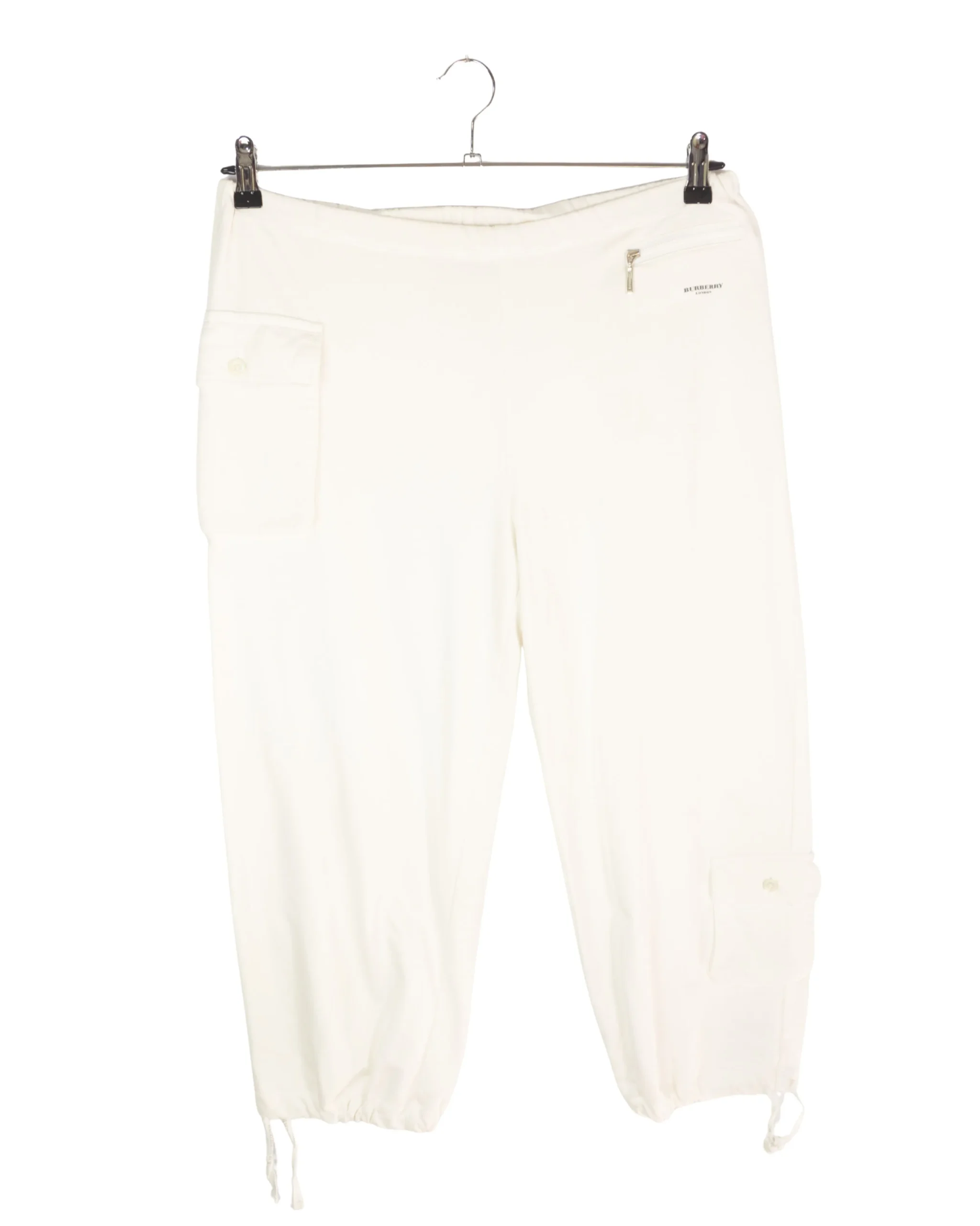 Pantalón pirata Burberrys Y2K blanco 44 - Lacaie Vintage Pantalón pirata Burberrys Y2K blanco 44